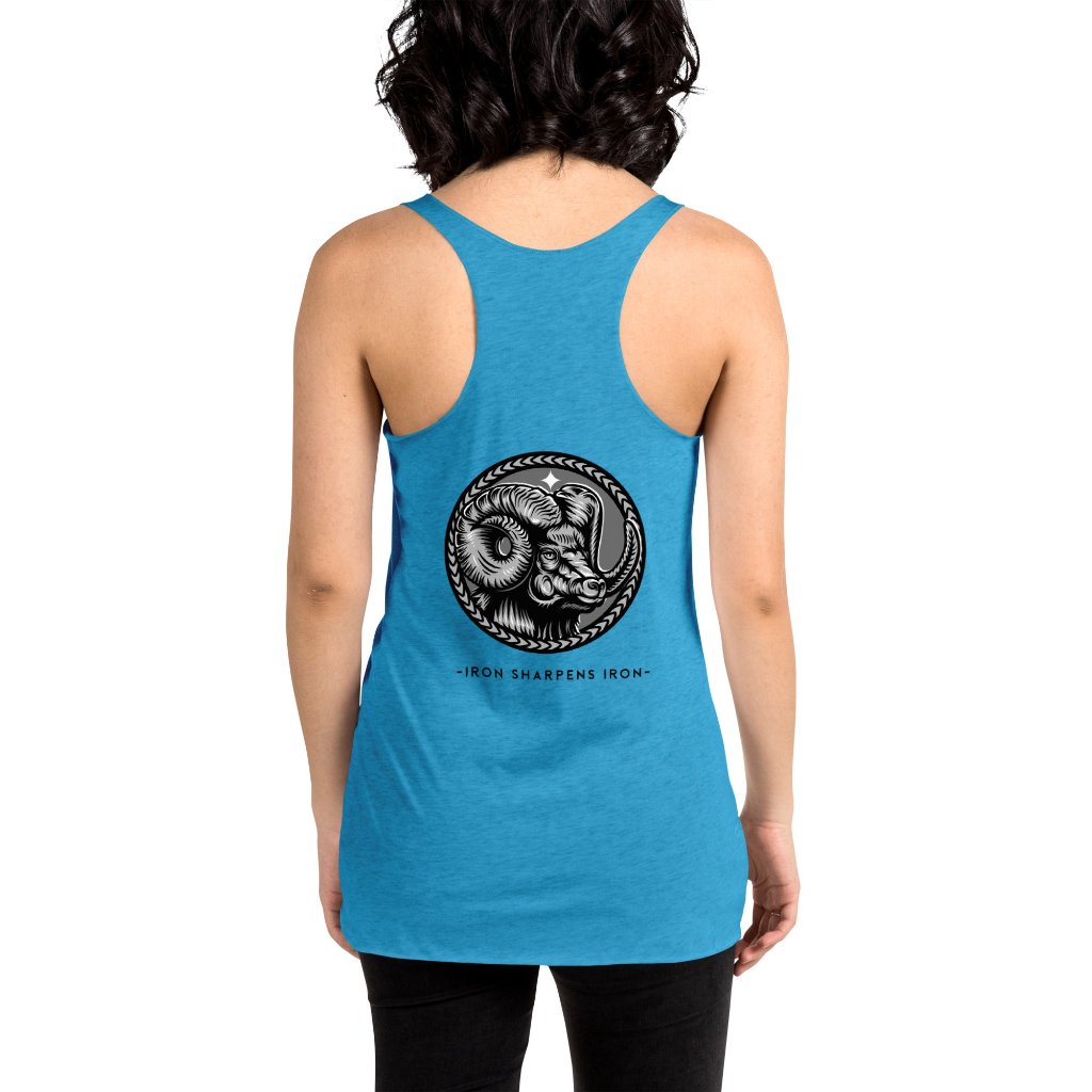 &quot;Iron Sharpens Iron&quot; Women&#39;s Racerback Tank